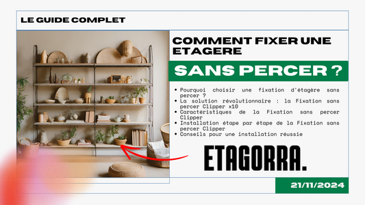 Comment fixer une étagère sans percer